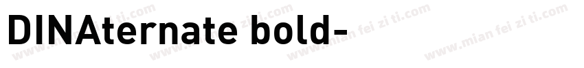 DINAternate bold字体转换